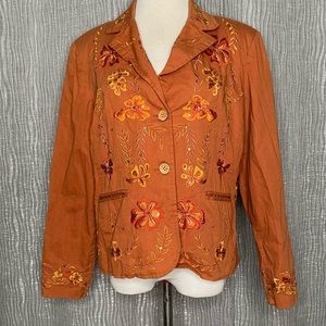 Coldwater Creek embroidered jacket